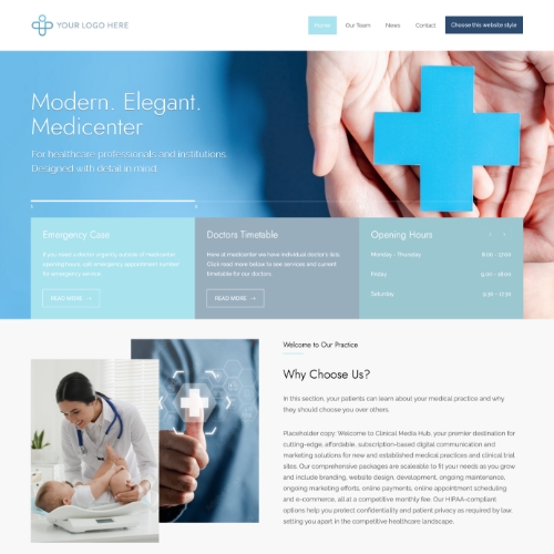 Dental website template